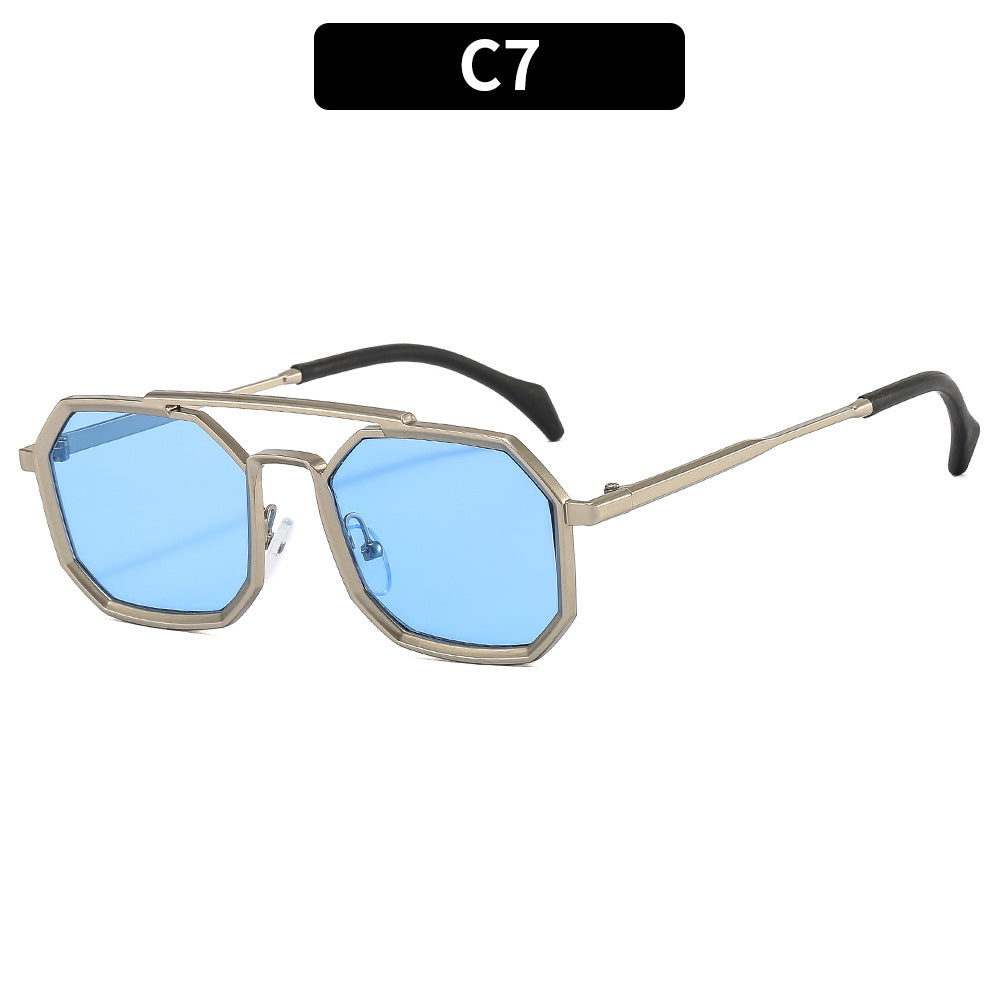 Einzigartige achteckige Rahmen Sonnenbrille