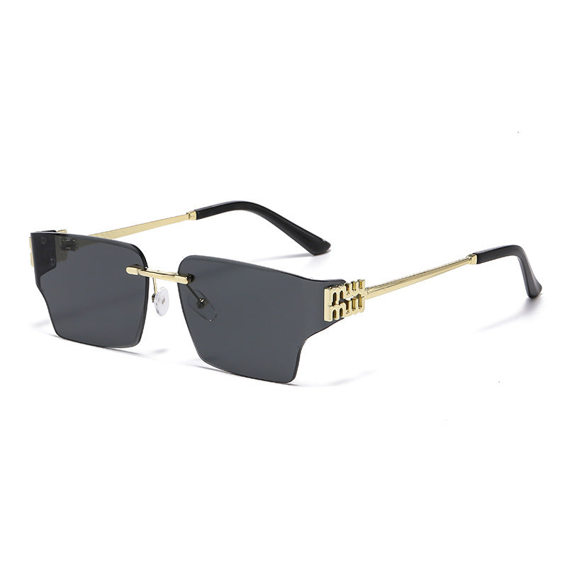 Damen modische quadratische Sonnenbrille mit luxuriösem Rahmen und polarisierten Gläsern Karnz