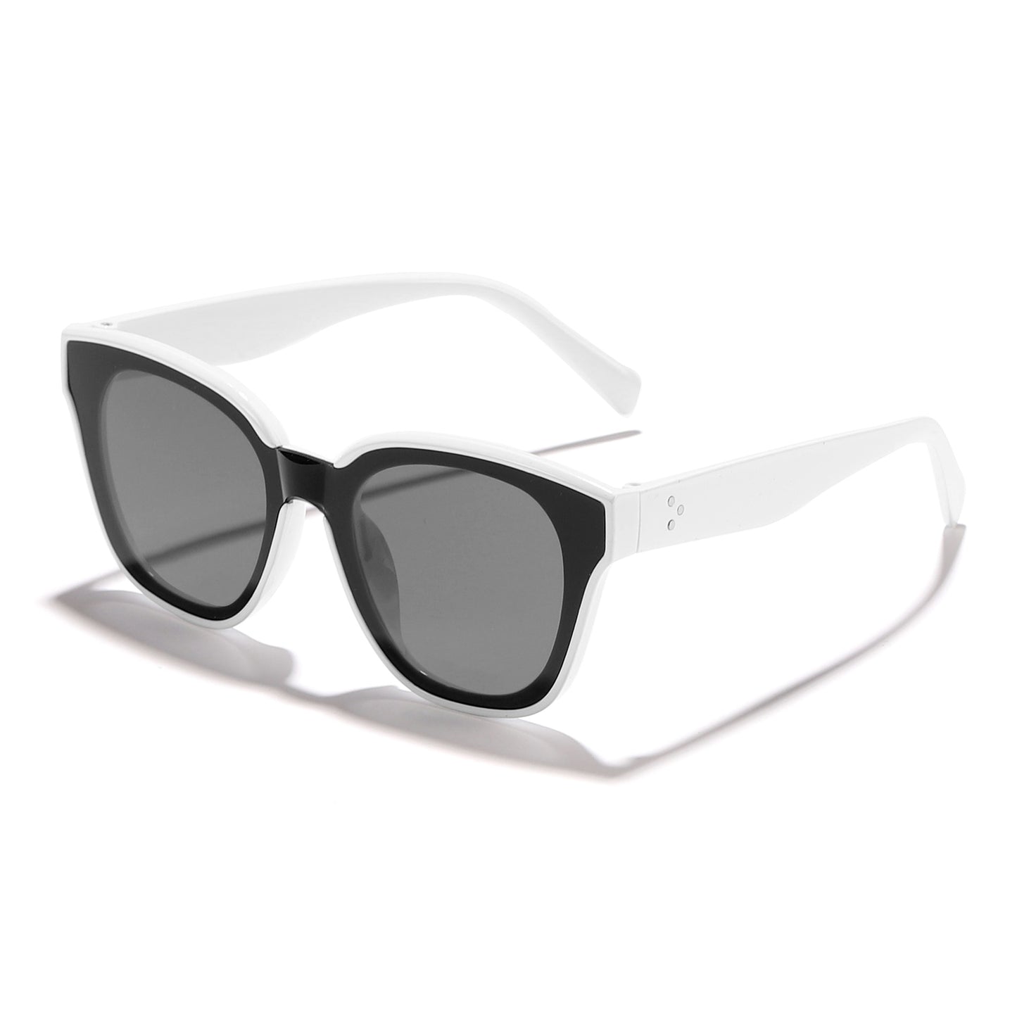 Damen modische Sonnenbrille mit breitem Rahmen und sanften Gläsern Karnz