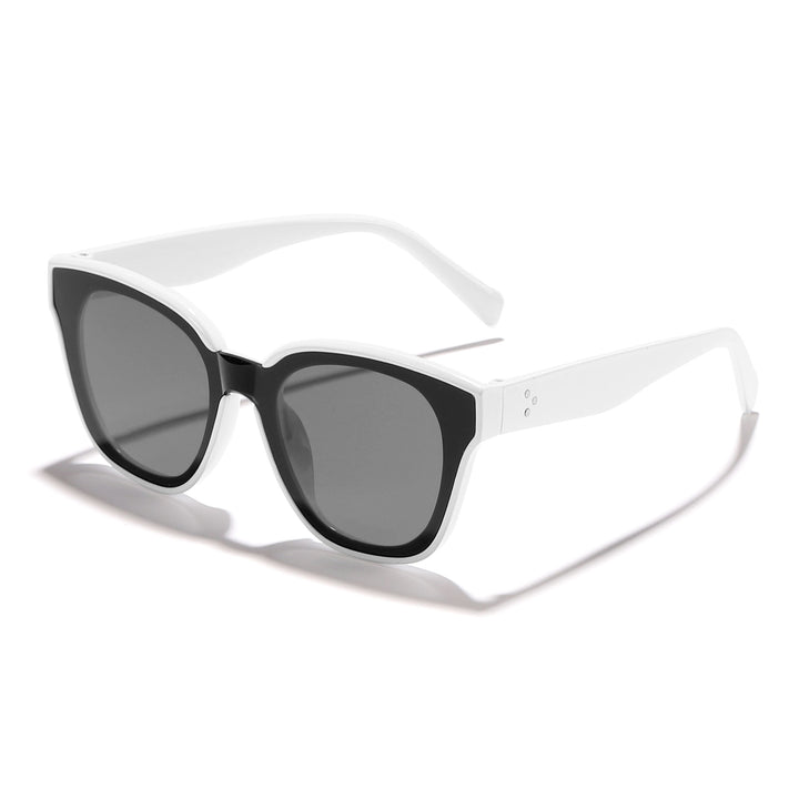 Damen modische Sonnenbrille mit breitem Rahmen und sanften Gläsern Karnz
