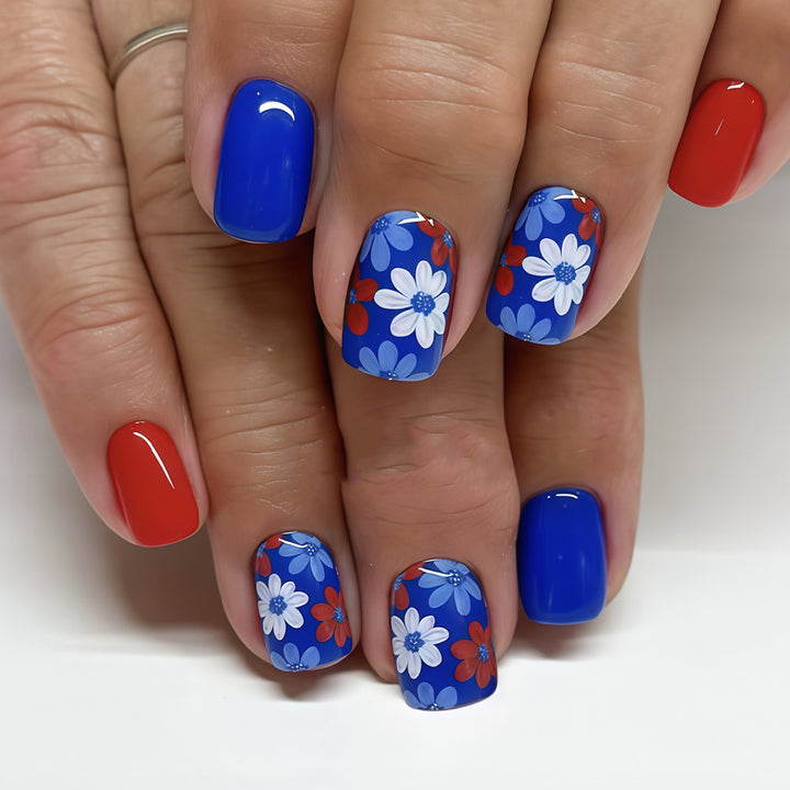 Saisonales thematisiertes Press-On-Nagelkunst-Set Karnz