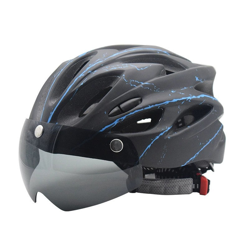 Sportlicher Fahrradhelm mit Integriertem Visier Karnz