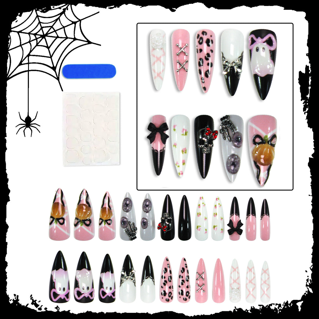 Glamouröse Kunstnägel mit exklusiven Halloween-Motiven Karnz
