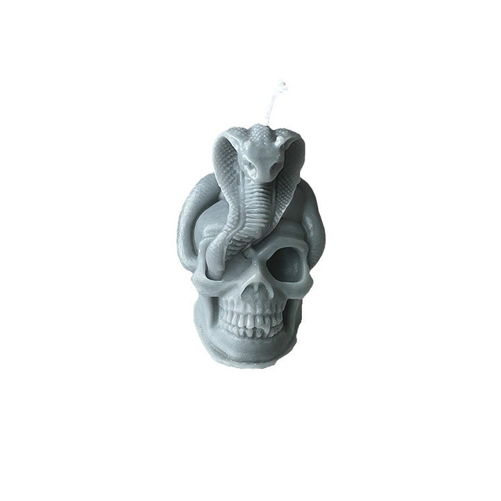 Skull und Kobra Kerze