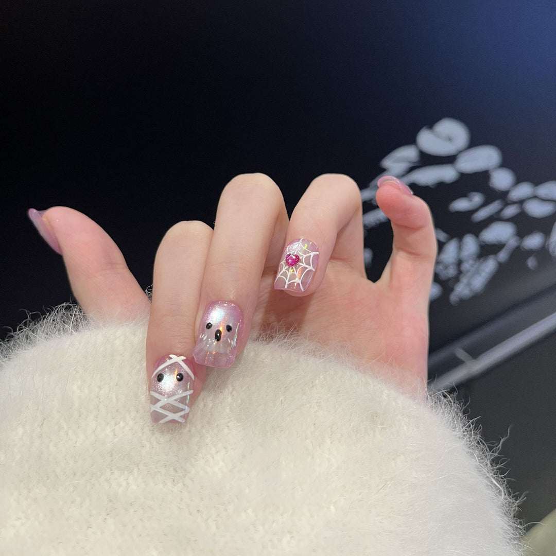 Verspielte Charaktere Press-On Nagelset Karnz