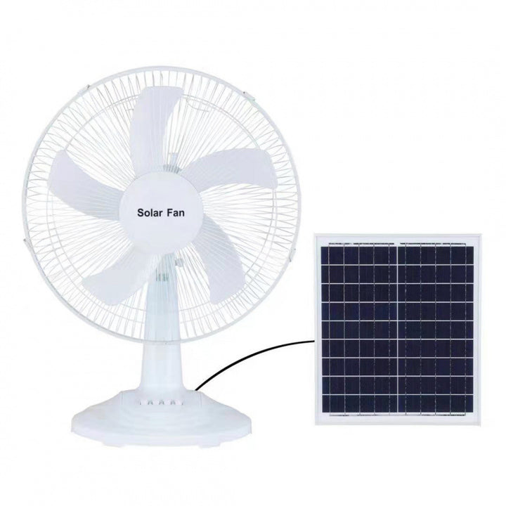 Unisex Solarbetrieben Standventilator mit verstellbarem Neigungswinkel und effizienten Lüfterblättern Karnz