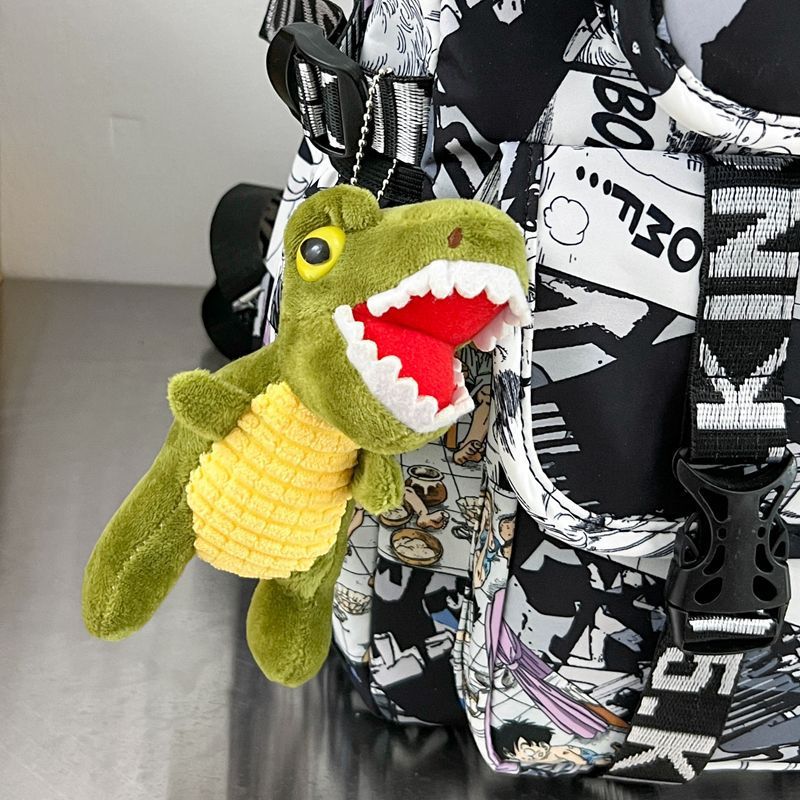 Rucksack Im Comic-Design mit Weichem Plüschanhänger Karnz