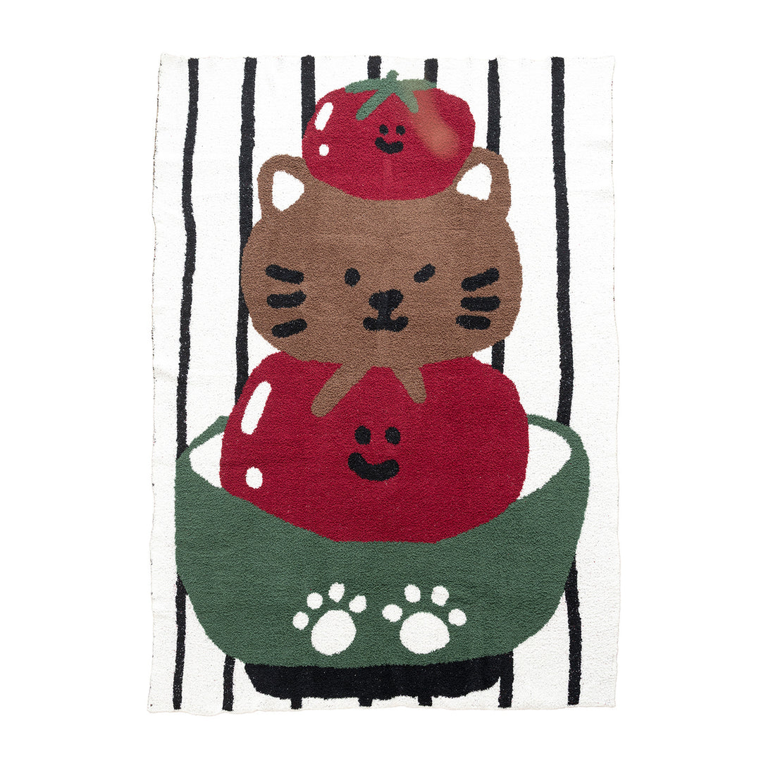 Cartoon-Kat-Themen Kuscheldecke