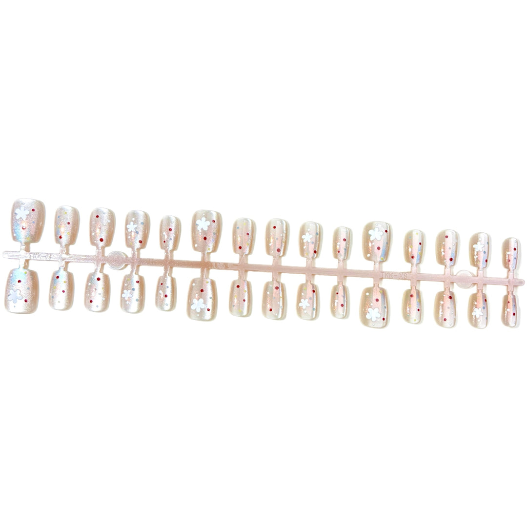 Floral Akzent Press-On Nagelset