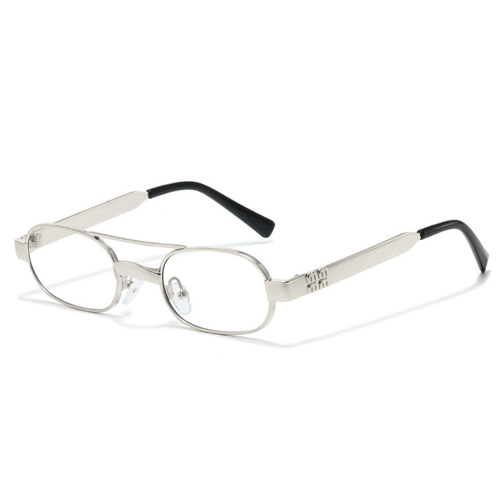 Stylische Minimalistische Oval Sonnenbrille Karnz