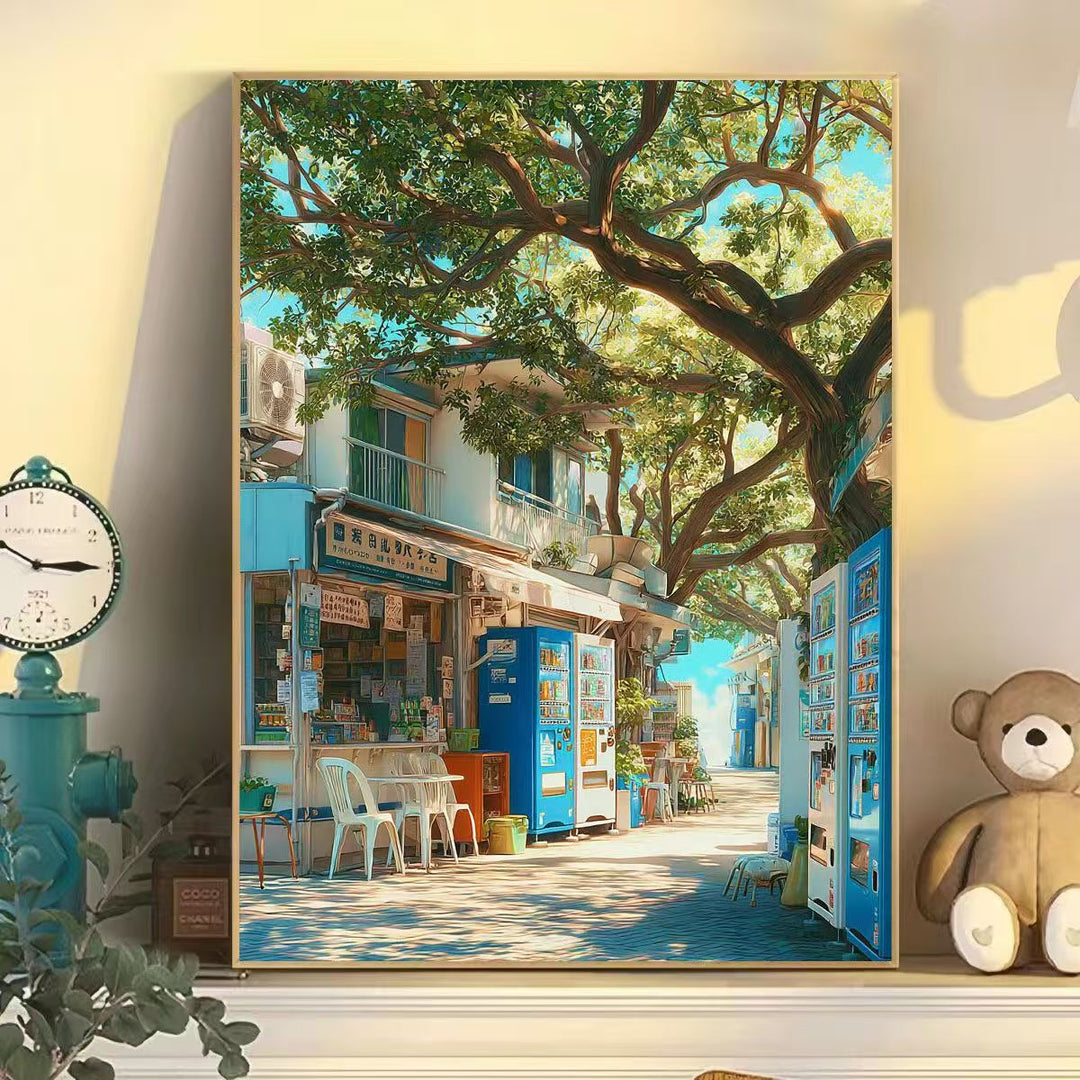 Scenic Street View Wandkunst Karnz