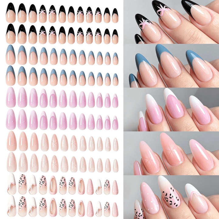 Abnehmbares Press-On-Nagel-Set mit dekorativen Designs Karnz
