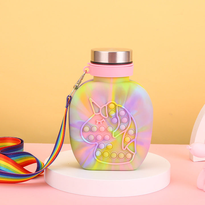 Unisex Trinkflasche mit niedlichem Einhorn-Design Karnz