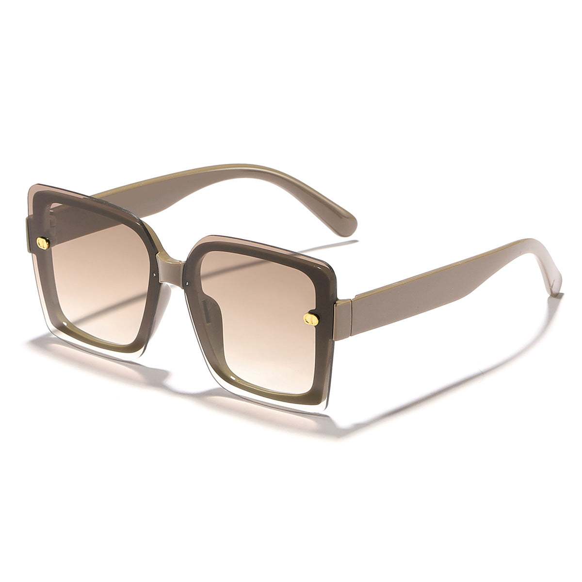 Damen modische Sonnenbrille mit quadratischem Design und hochwertigem Rahmen Karnz