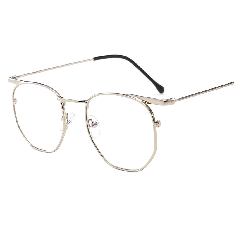 Damen modische geometrische Sonnenbrille mit elegantem Metallrahmen Karnz