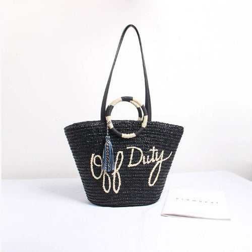 Damen Geflochtene Freizeit Tasche Karnz