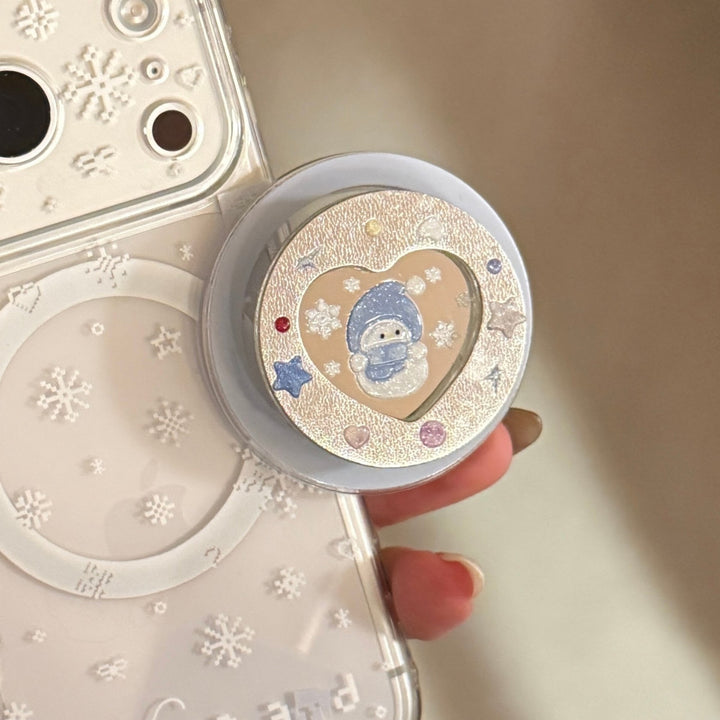 Smartphone Fingerhalter mit Wintermotiv Karnz