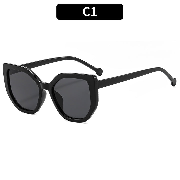 Übergroße geometrische Sonnenbrille Alltagsstil
