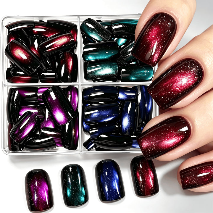 Gradient Glitter Press-On Nail Set Karnz