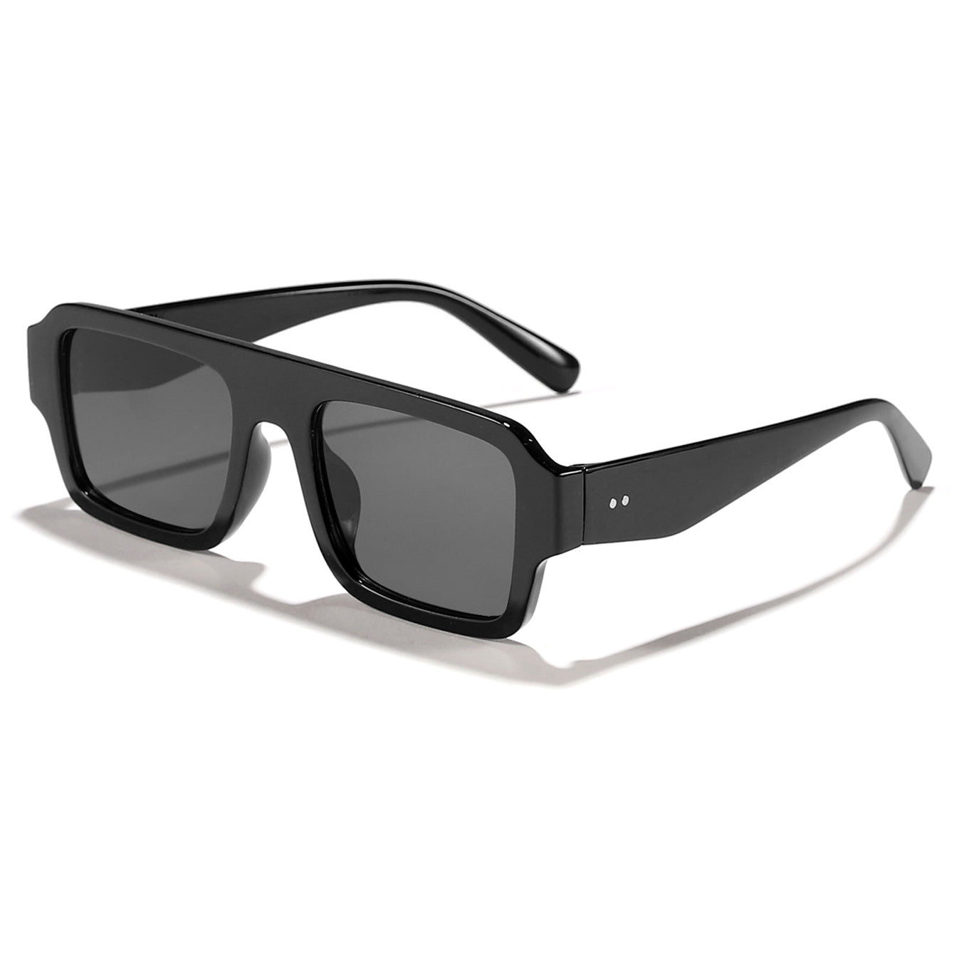 Damen moderne quadratische Sonnenbrille mit robustem Kunststoffrahmen Karnz