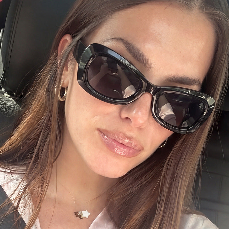 Damen modische Cat-Eye Sonnenbrille mit schützendem UV-Filter und elegantem Design Karnz