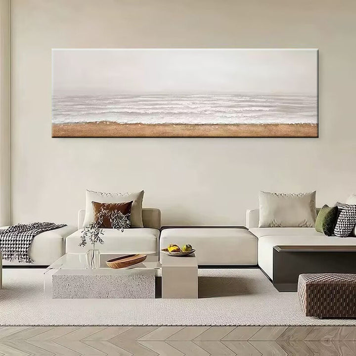 Großes Küsten Sonnenuntergang Leinwand Kunstwerk