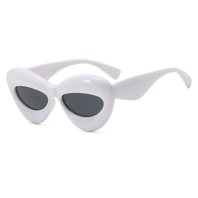Damen Cat-Eye Sonnenbrille mit innovativem Kunststoffrahmen Karnz