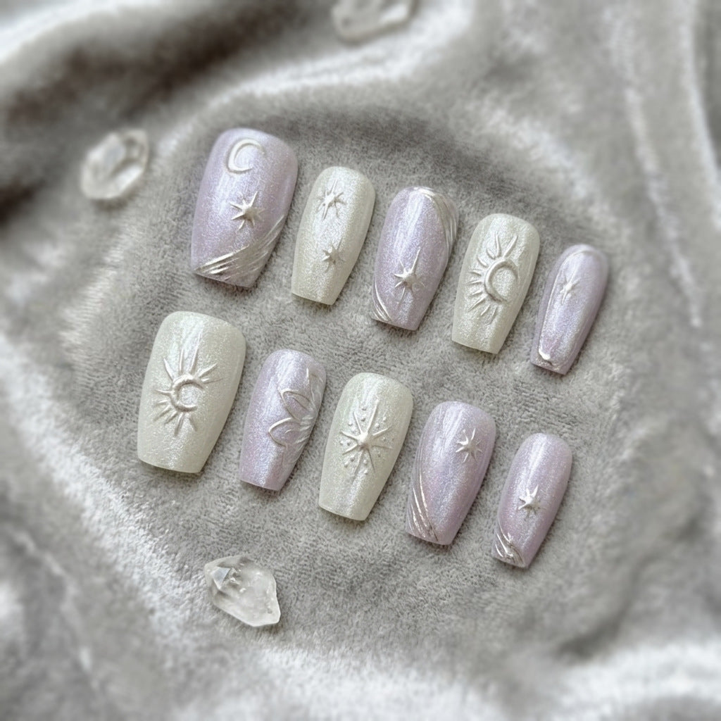 Himmels-Themen Press-On Nagelkunst Set