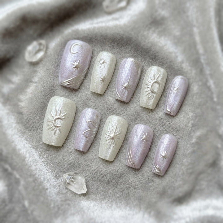 Himmels-Themen Press-On Nagelkunst Set