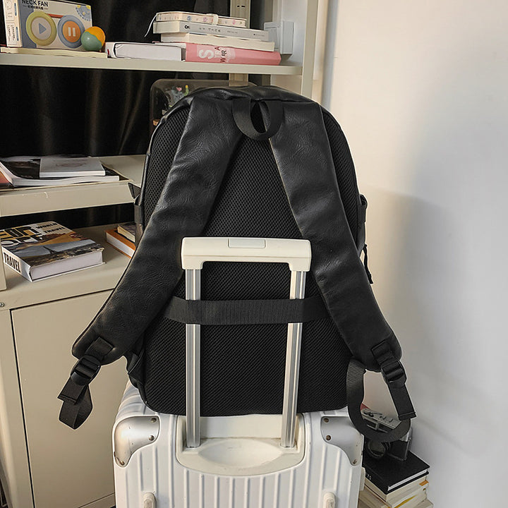 Premium Leder Laptop Rucksack Karnz