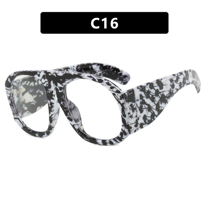Damen trendige oversized Sonnenbrille mit modischem Farbverlauf Karnz