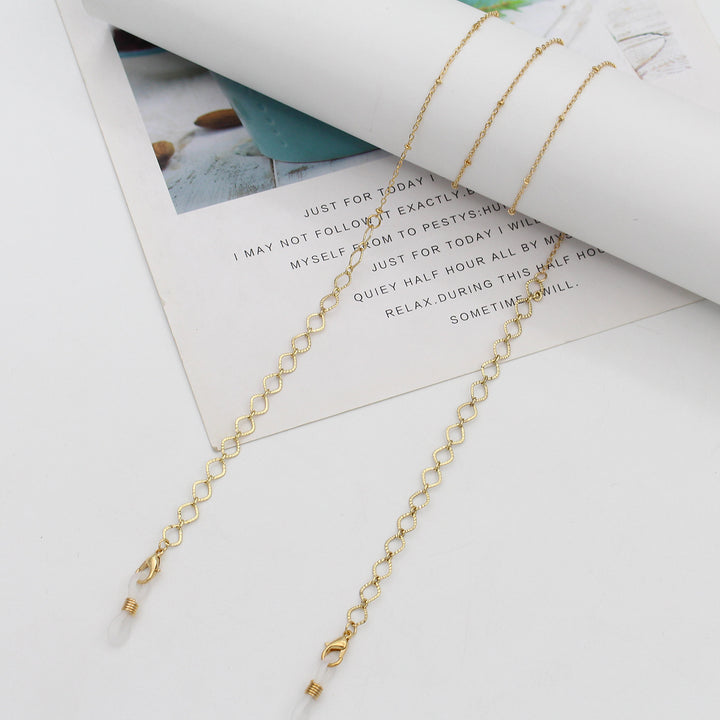 Eleganter Perlenkette Brillenhalter Karnz