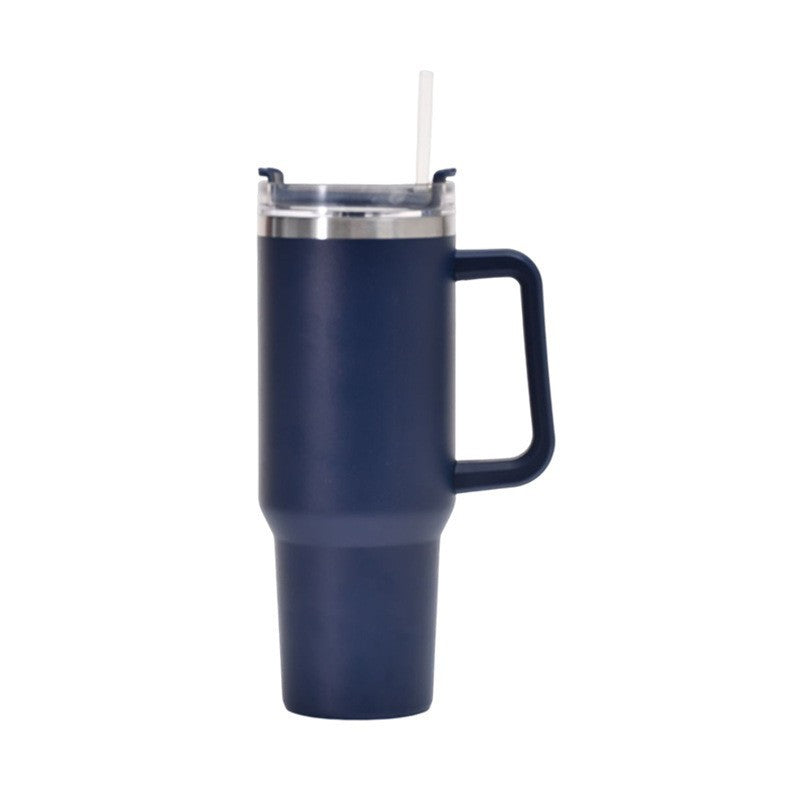 Damen Isolierbecher mit Trinkhalm und ergonomischem Griff Karnz