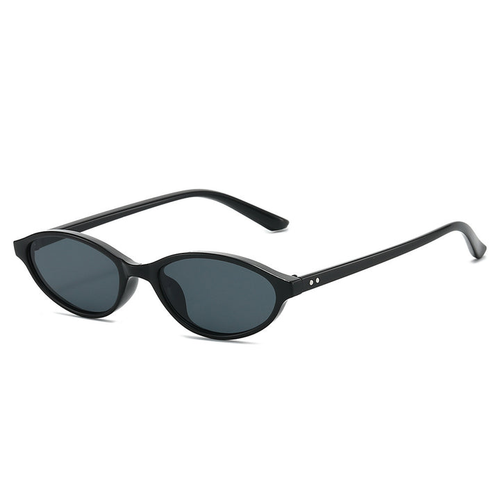 Chic Vintage-inspirierte ovale Sonnenbrille Karnz