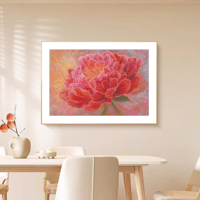 Elegante florale Leinwandkunst