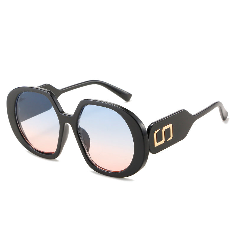 Damen oversized Sonnenbrille mit markantem Rahmen und UV-Schutz Karnz