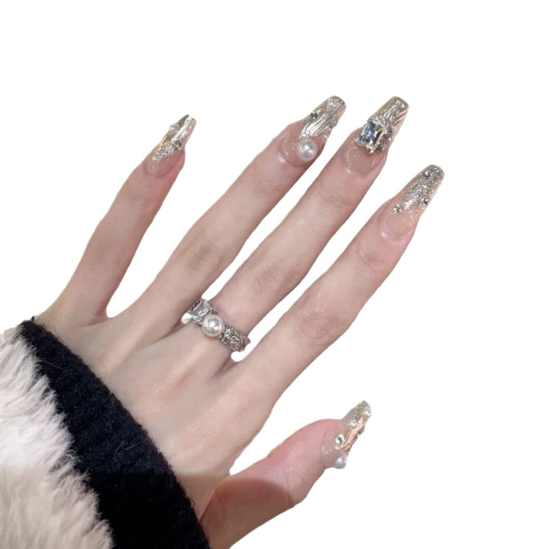 Glamourös Dekorative Druck-Nagelkunst Set Karnz