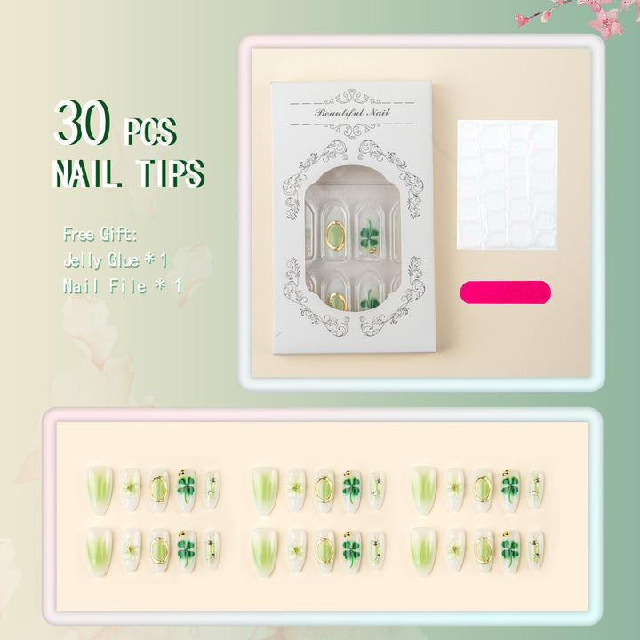 Kunstnägel mit botanischen Designs Karnz
