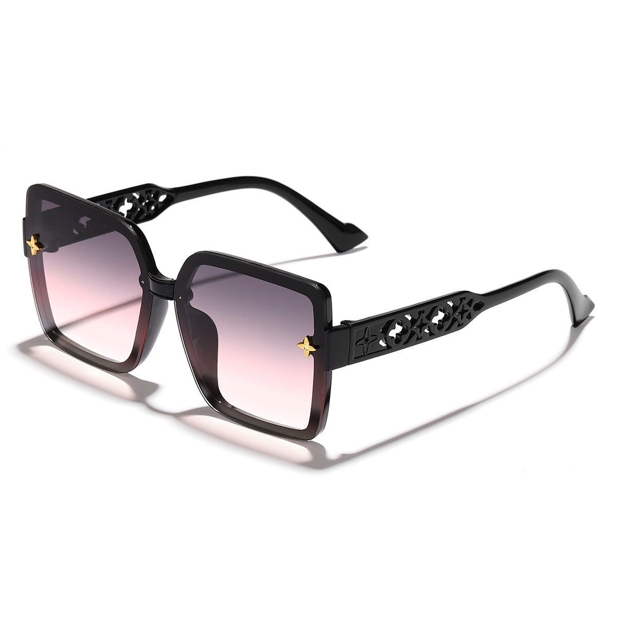 Damen modische Sonnenbrille mit filigranem Rahmen und graduierenden Gläsern Karnz