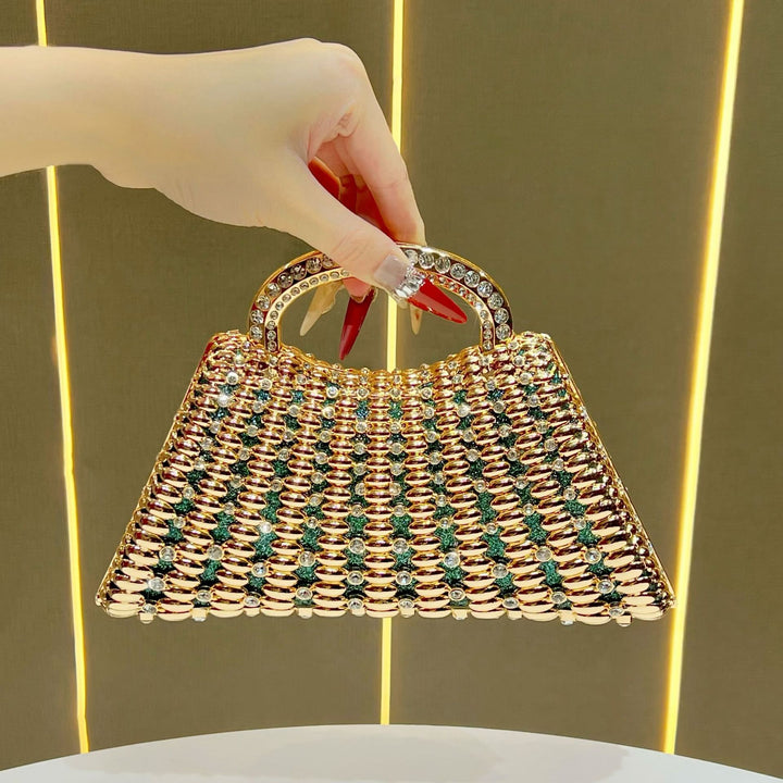 Strass-besetzte Abendhandtasche