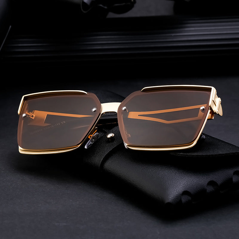 Damen stylische rechteckige Sonnenbrille Karnz