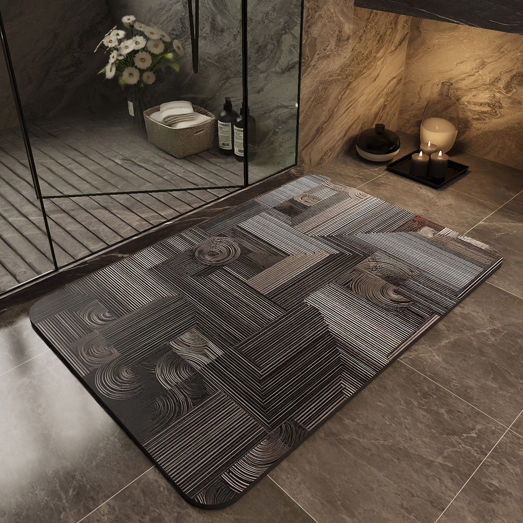 Stylische rutschfeste Badematte