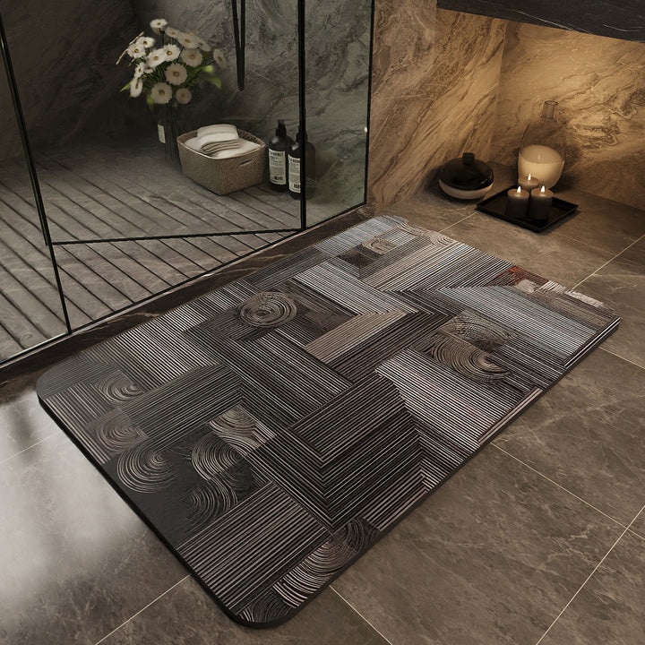 Stylische rutschfeste Badematte