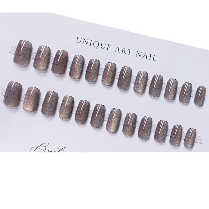 Elegante holographische Press-On Nägel
