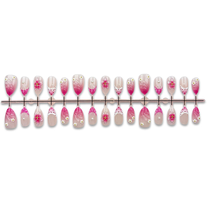Dekoratives florales Press-On-Nagel-Set 1790745420