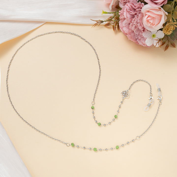 Chic Strass Brille Kette Karnz