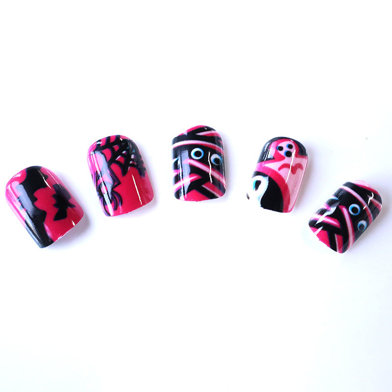 Kreatives Themen-Press-On-Nagelset Karnz