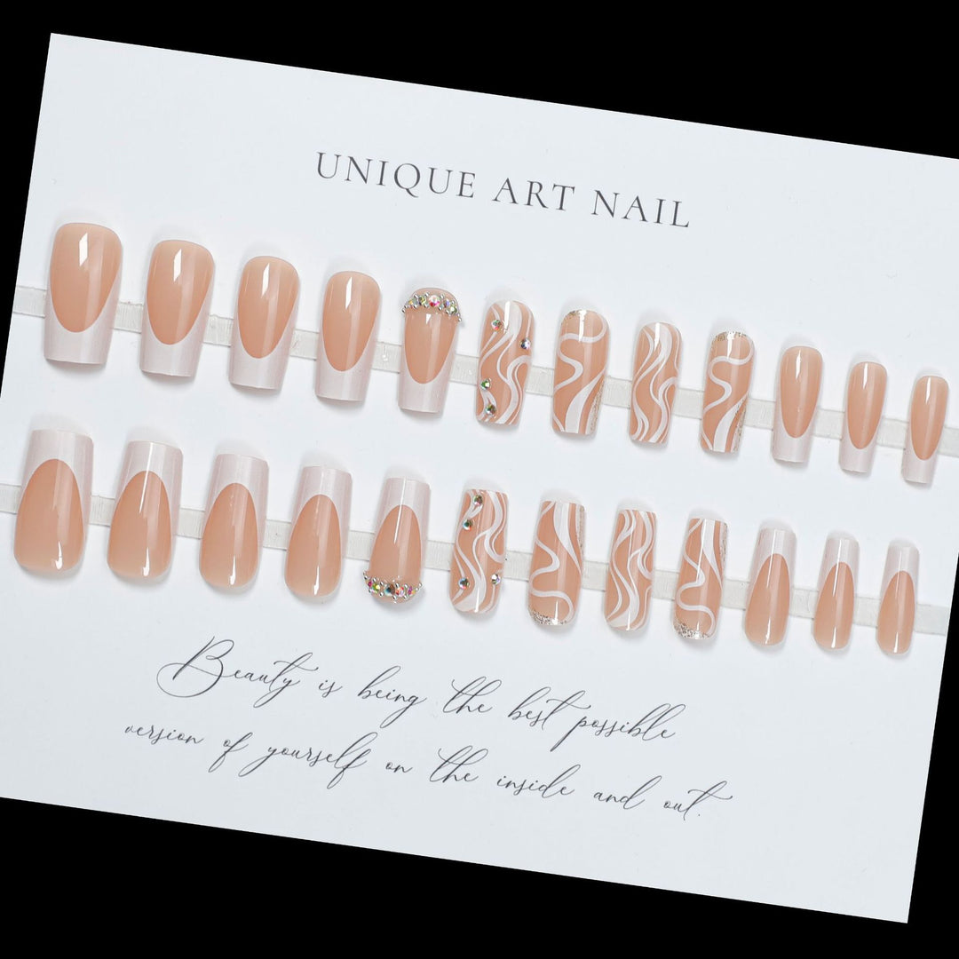 Künstlerische Gel-Nagelspitzen-Set Karnz