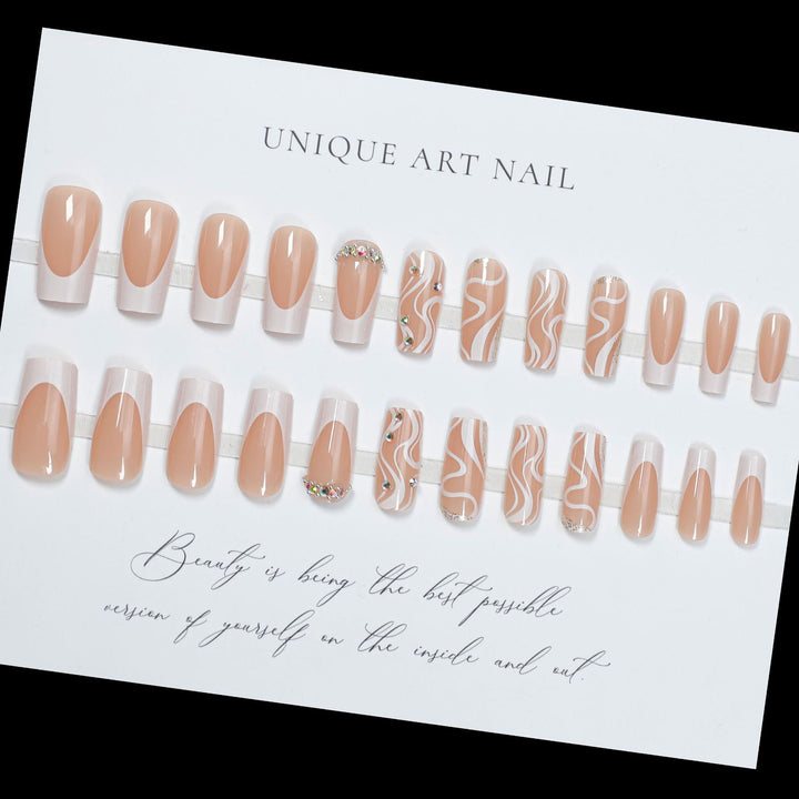 Künstlerische Gel-Nagelspitzen-Set Karnz