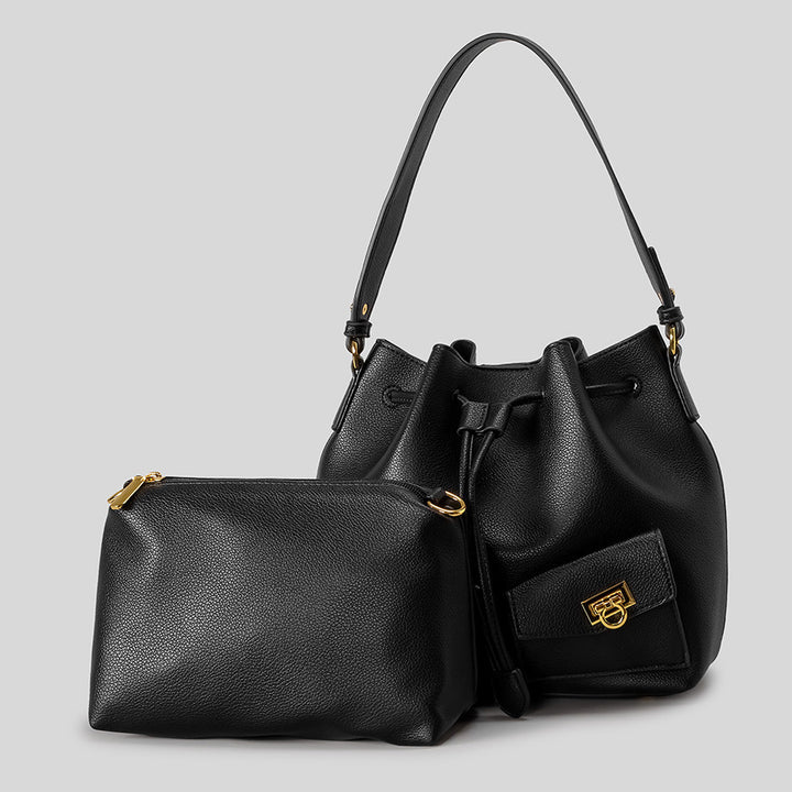 Leder Eimer Tasche